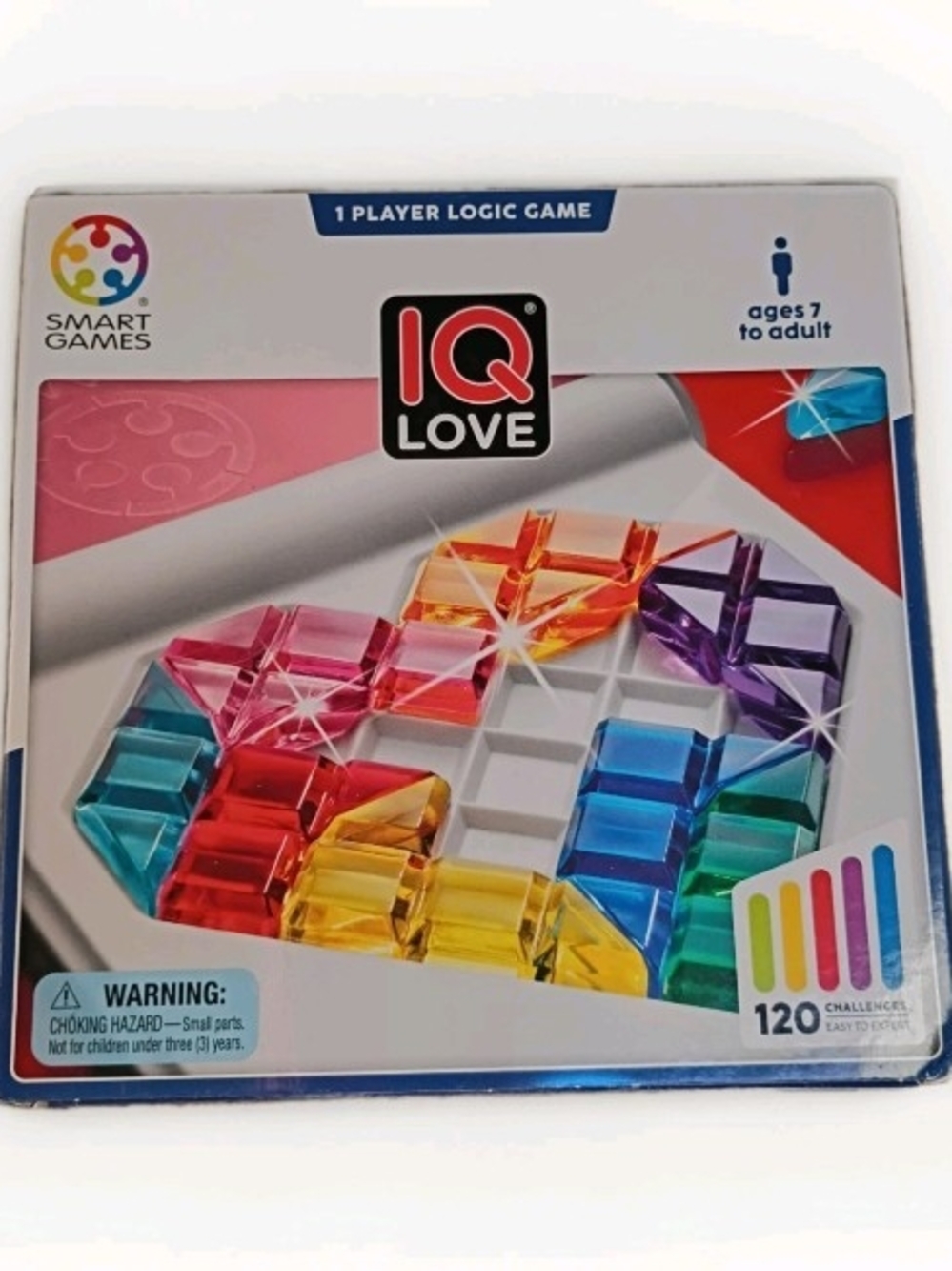 SmartGames IQ Love Travel Puzzle 1 Player Logic Game 120 Challenges For Ages 7+